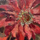 Nature morte aux fleurs rouges XXe