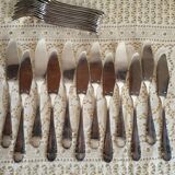 12 silver-plated fish cutlery sets by Argental