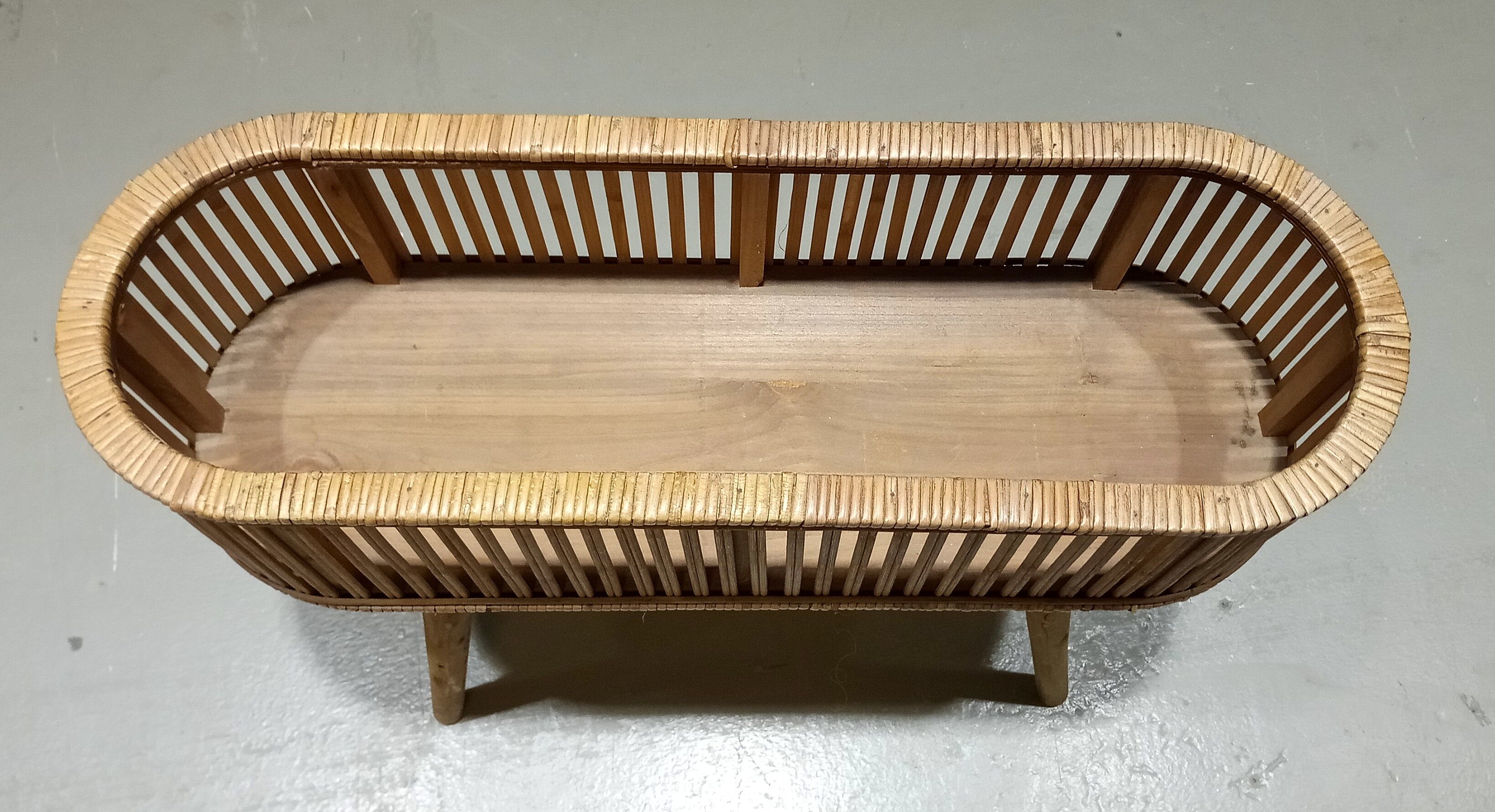 Danish cane flowerbench