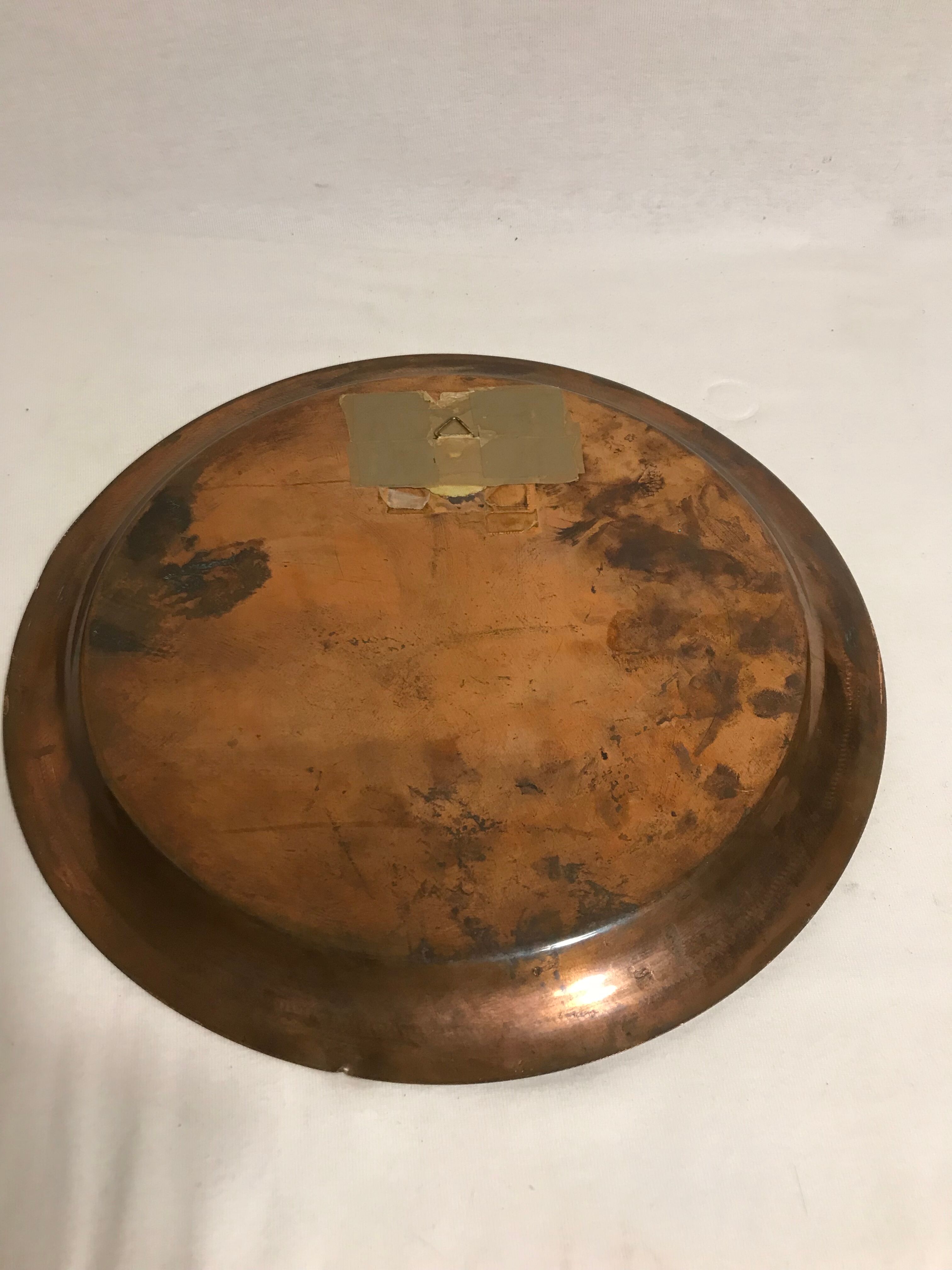 Old plate copper air corp air transport command world war ii usa decoration