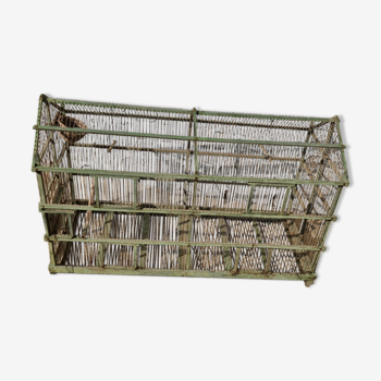 Old large wooden aviary cage
