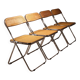 Four ‚Plia‘ Folding Chairs by Giancarlo Piretti for Anonima Castelli