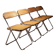 Four ‚Plia‘ Folding Chairs by Giancarlo Piretti for Anonima Castelli