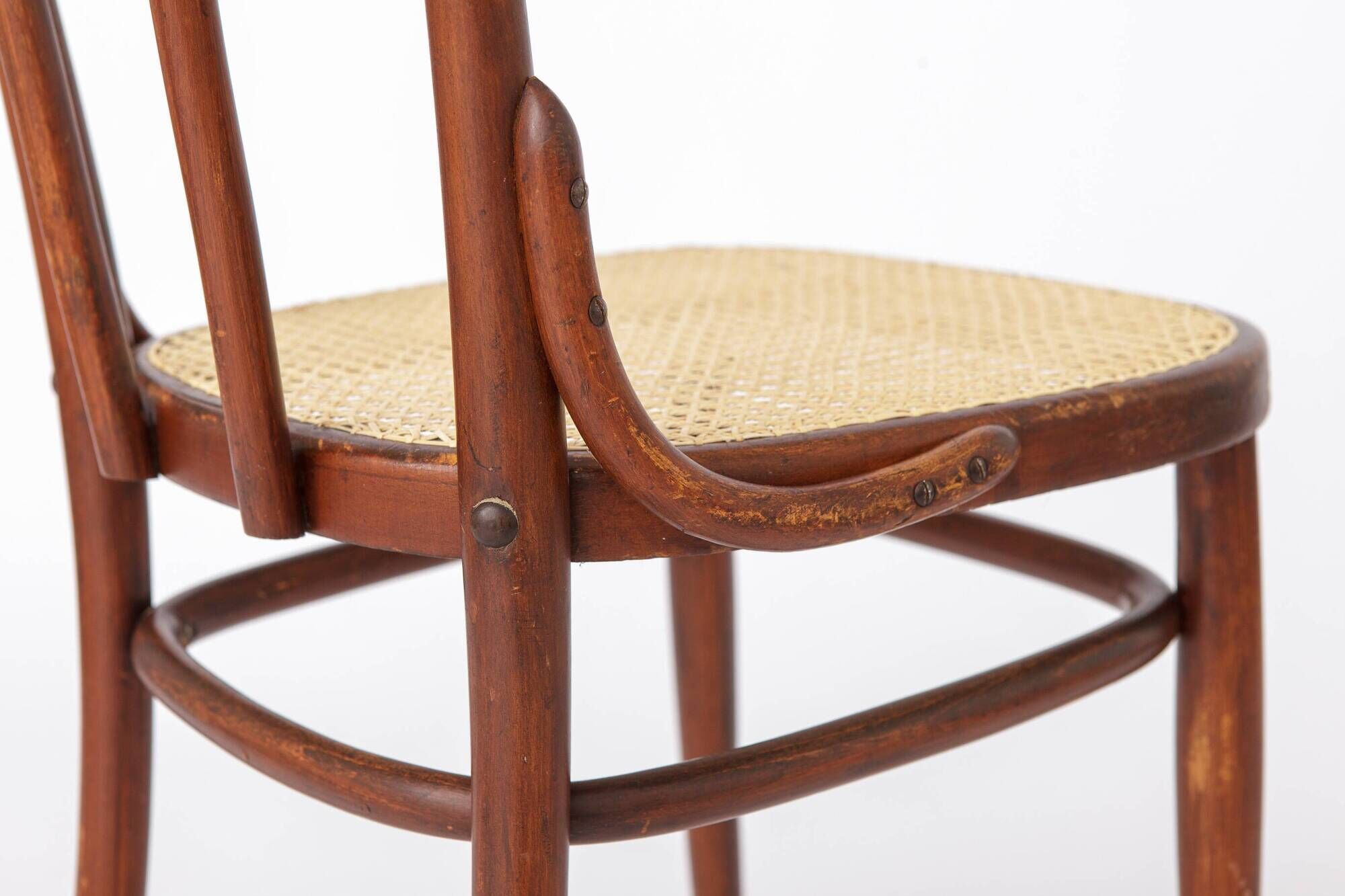 Antique Bentwood Chair in the Style of Thonet No. 56 | Austrian Rattan 1930