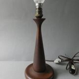 Scandinavian lamp in solid teak, around 1950.