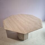 Travertine Octagonal diningtable