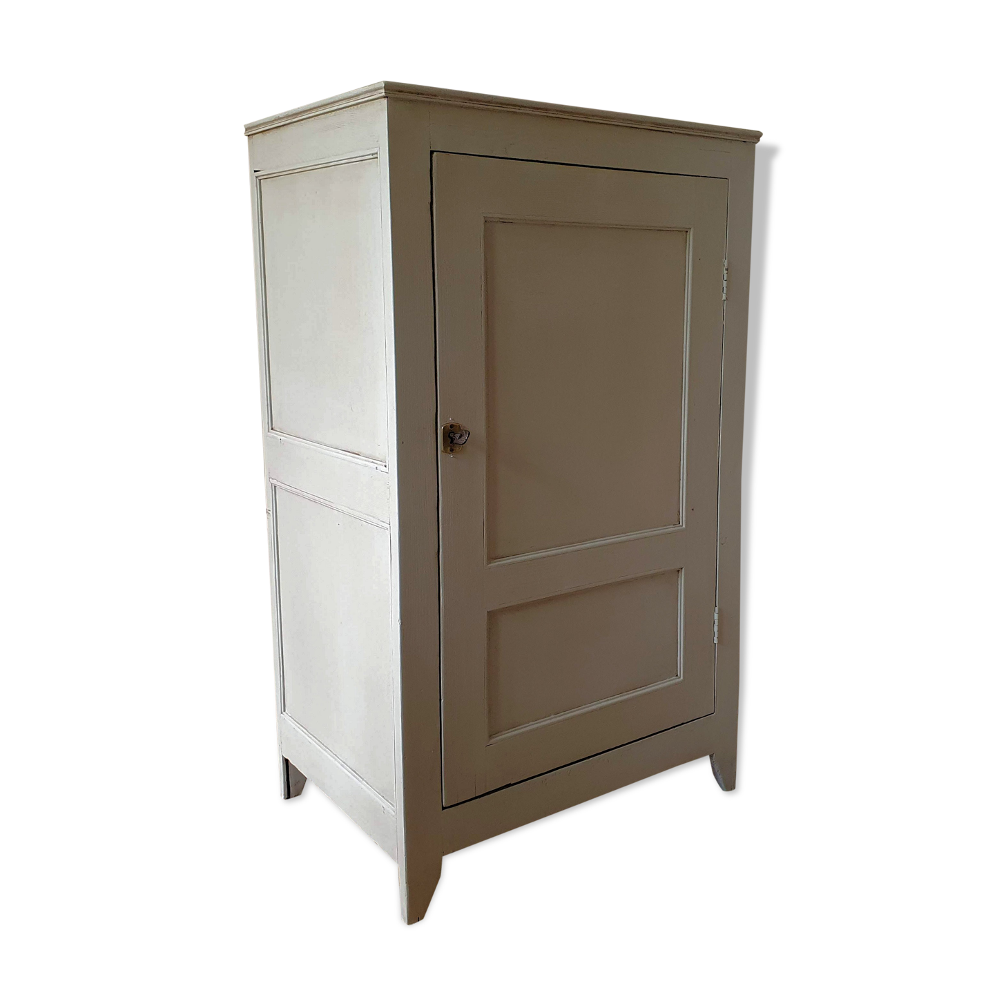 Painted wooden storage cabinet