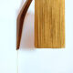 Scandinavian wall lamp wood and rope attributed to Ib Fabianssen