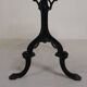 Bistro table with an oak top on a cast iron base, 1930s.