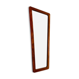 Miroir vintage trapézoïdal en chêne massif