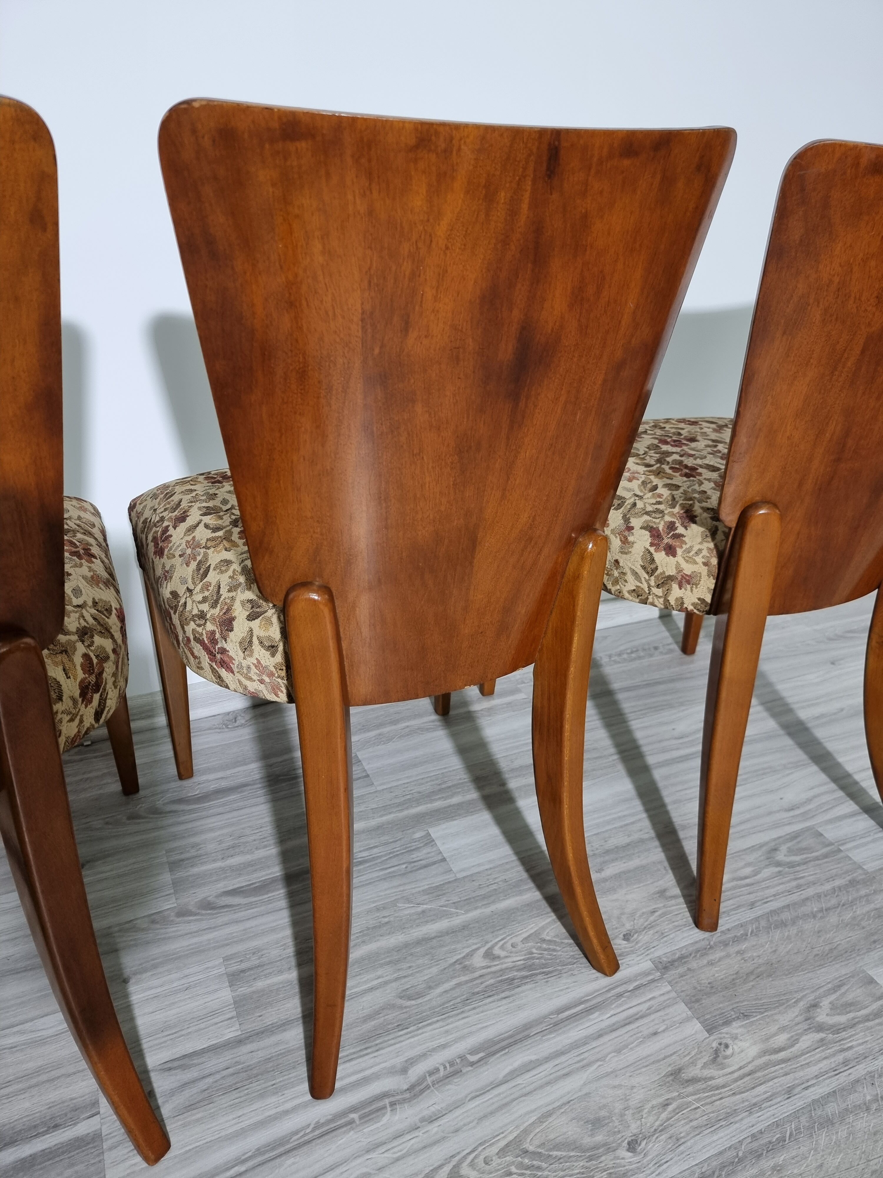 Dining chairs by Jindrich Halabala