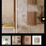 Honoré metal and rope wall light