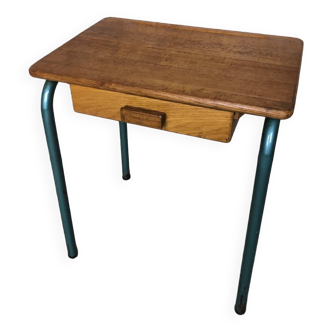 MULLCA MCA 321 School Desk by Jacques HITIER Metal & Wood Tube Legs #A573