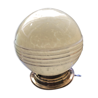 Lampe à poser verre de Clichy