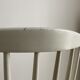 Vintage scandinavian style white chair in solid wood