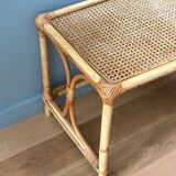 Rattan coffee table with canning tray