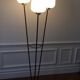 Italian 3-branch lamppost with opaline 1960
