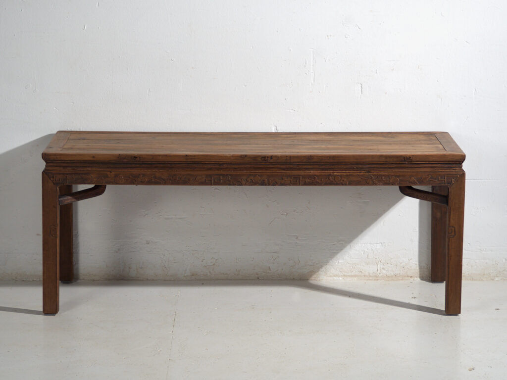 Antique pine bench table – China, circa 1900