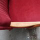 Armchair 60s vintage cocktail red velvet