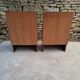 Pair of teak bedside tables