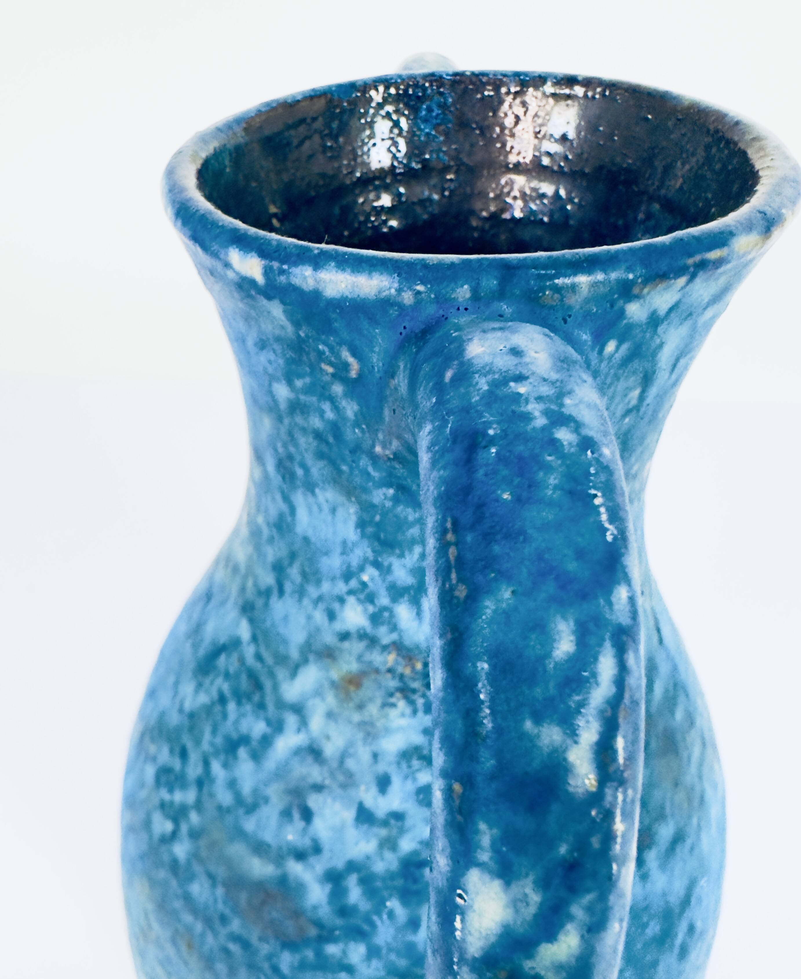 Studio ceramic art amphora vase by Werner Lehr, from Keitum Sylt, Germany, 1960s