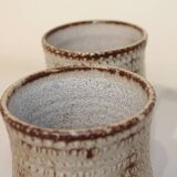 Pair of vintage Accolay ceramic vases signed