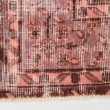 Pibk & Red Floral Pattern Vintage Rug, 207x297Cm