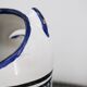 Vintage blue and green ceramic cat-shaped jug carafe