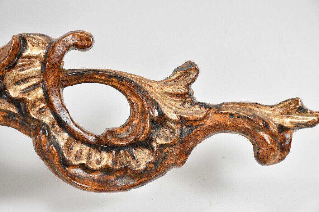 Fronton Dessus de porte bois sculpté Louis XV
