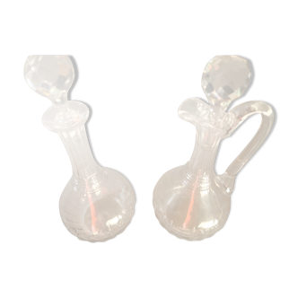 2 carafes Baccarat, anciennes