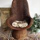 Chaise longue en osier