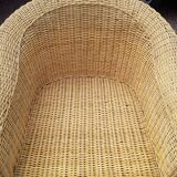 Rattan armchairs