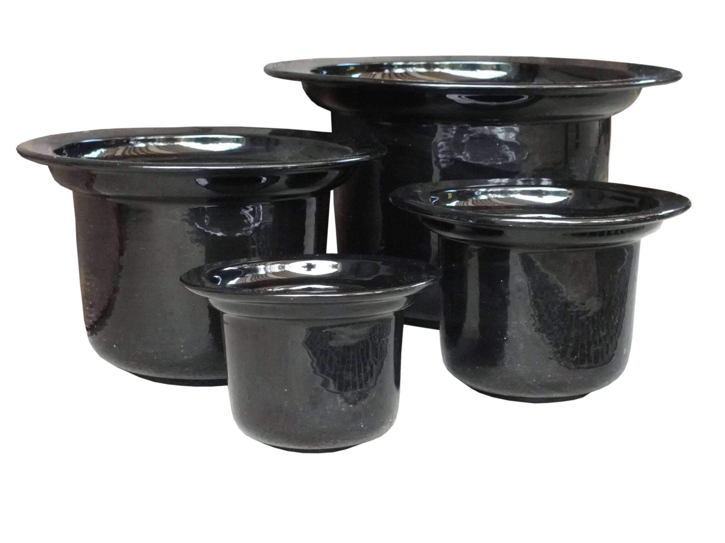 Ceramic vases set by Sergio Asti for Gabbianelli Italy 70