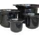 Ceramic vases set by Sergio Asti for Gabbianelli Italy 70