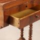 Antique mahogany sewing table with drawer, Italy, 19th century