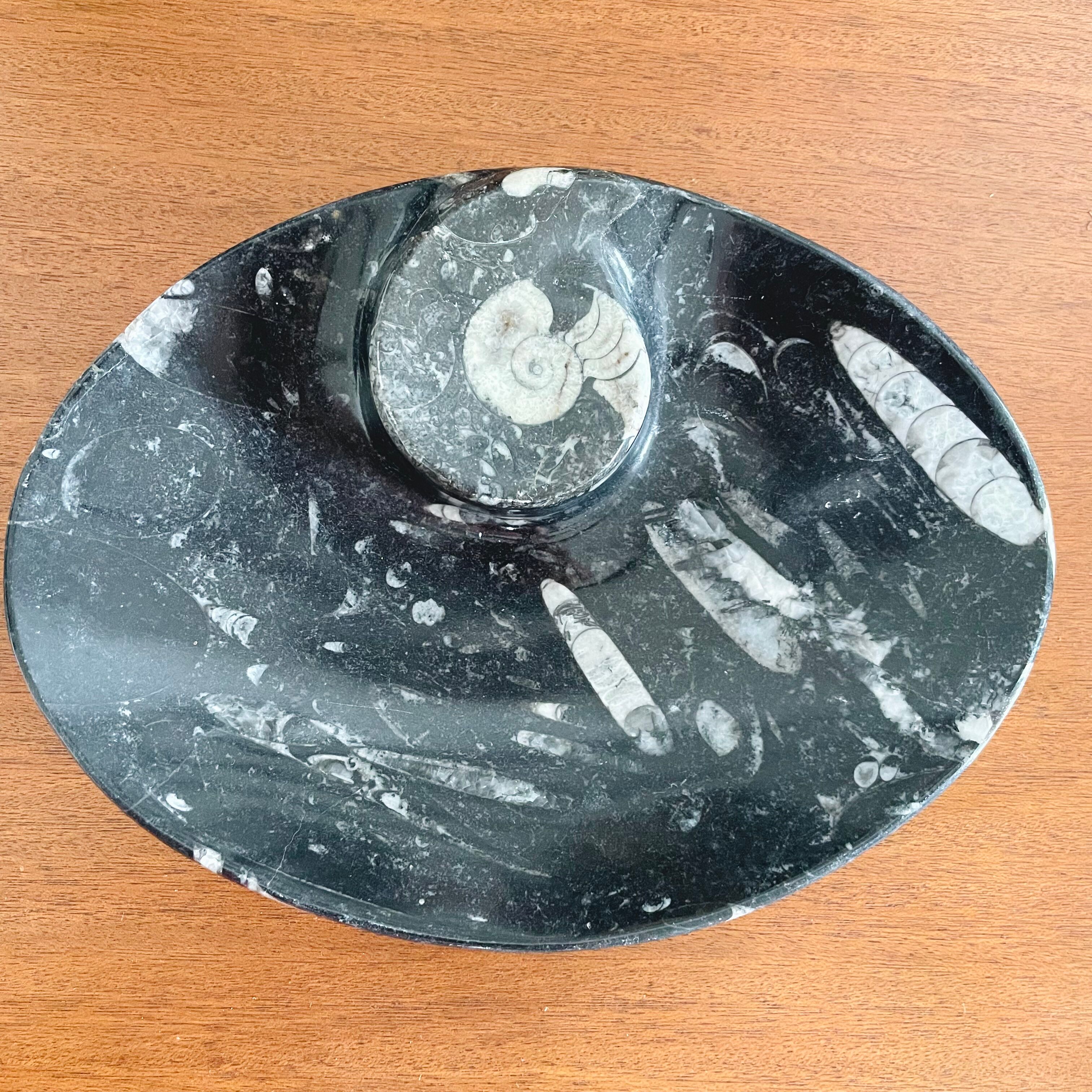 Empty carved stone pocket