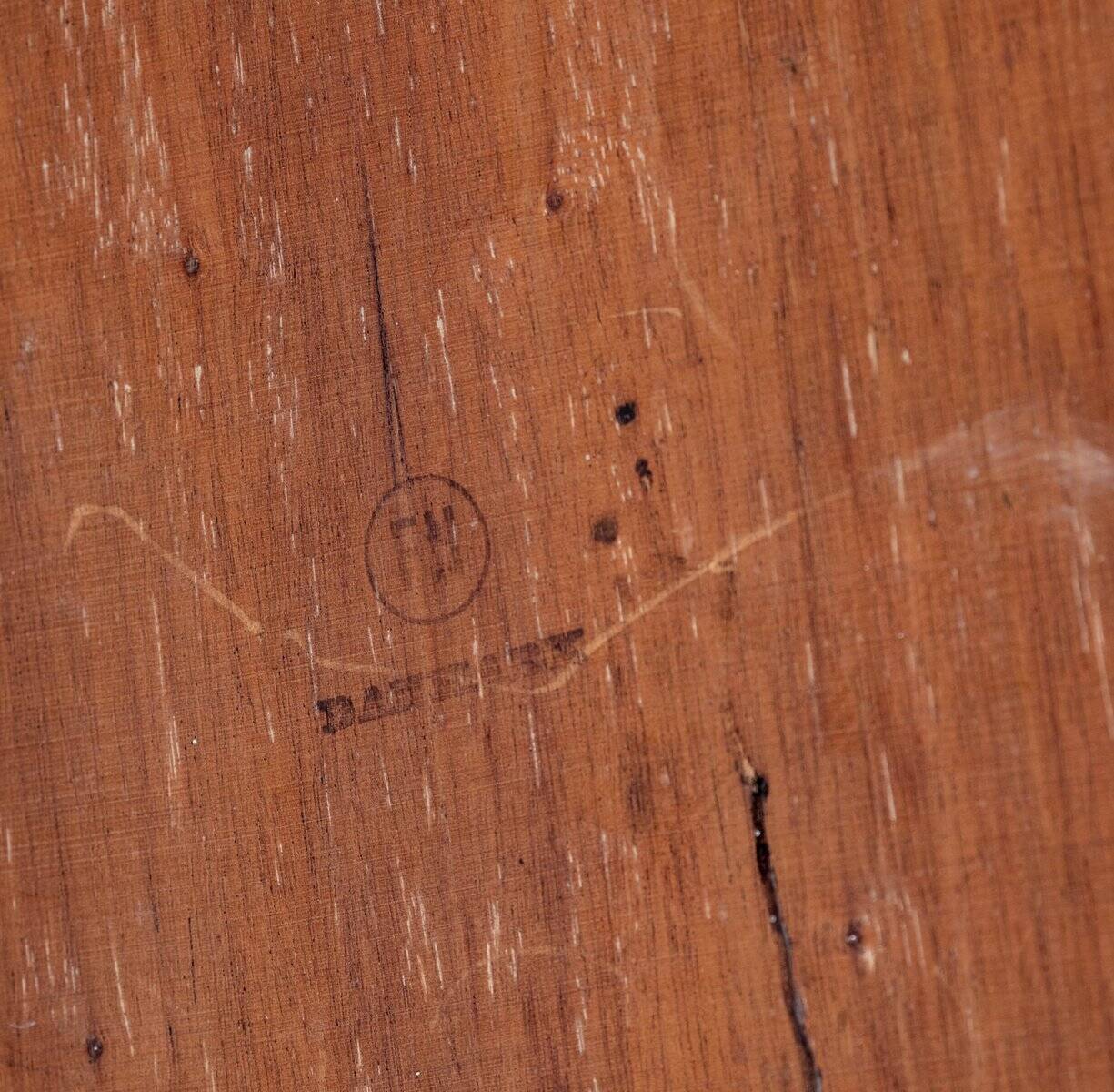 Model 3605 desk in teak for Fritz Hansen, 1960