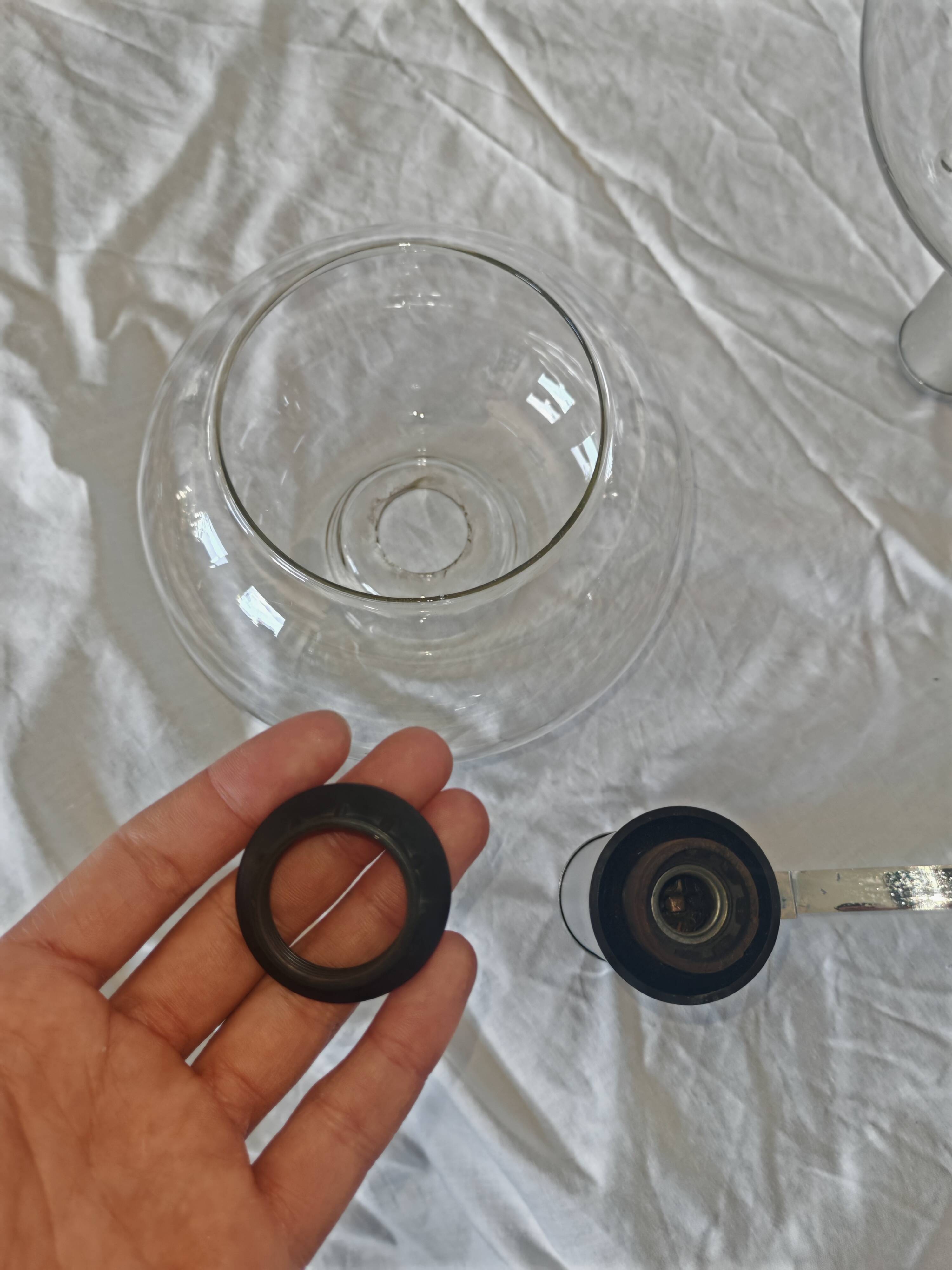 5-branched chandelier by Sciolari, Italy, space age, 1970