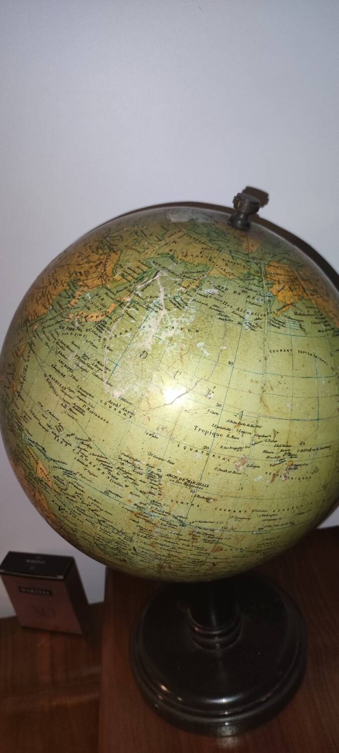 Plaster globe G Thomas late 19th