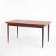 Table en teck avec rallonges de style scandinave - France, 1960