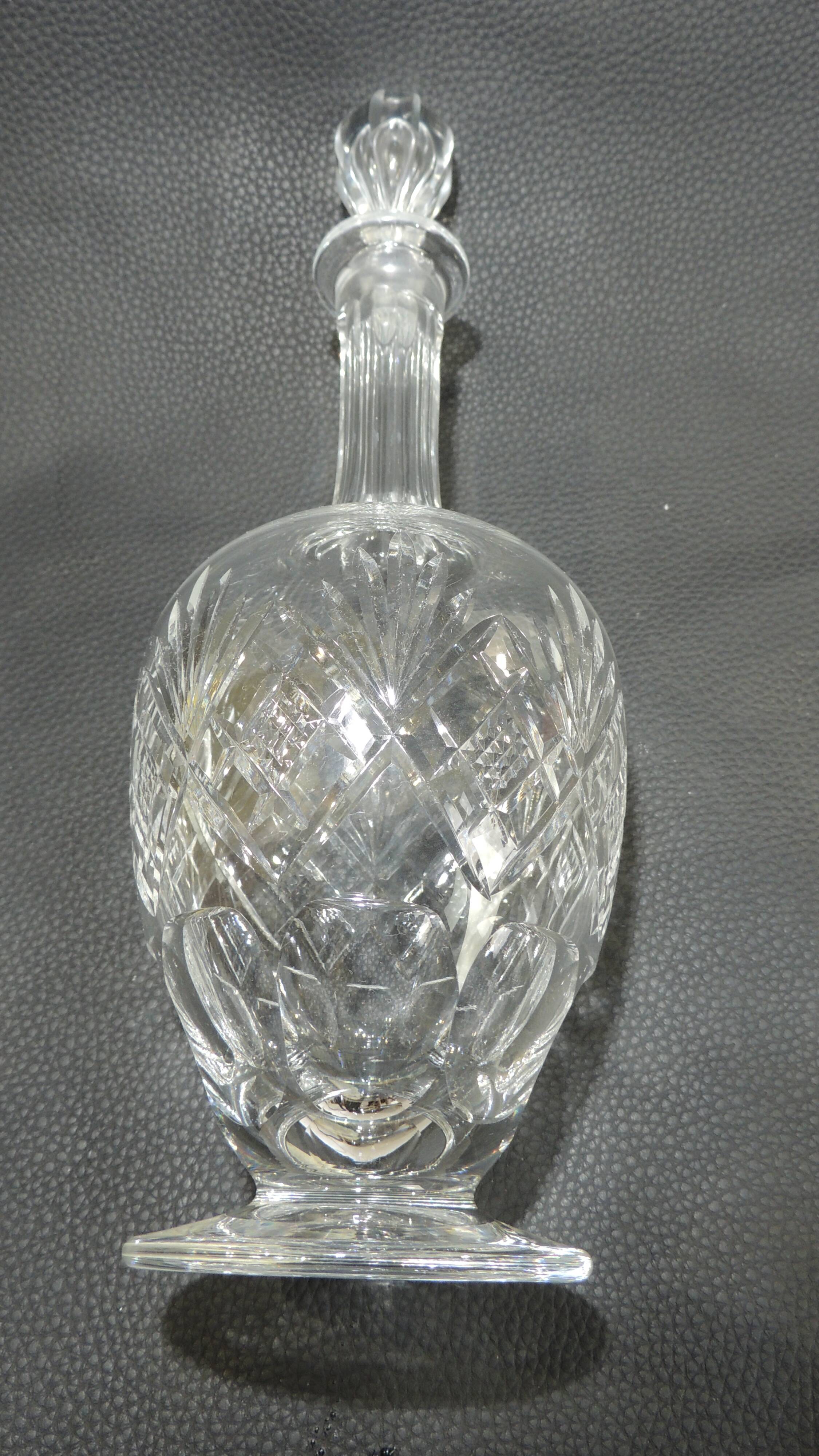 St Louis crystal wine carafe, Massenet model./vintage