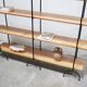 Vintage wooden and metal shelf