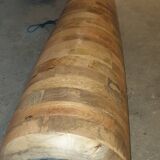 Design column floor lamp in mango wood