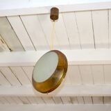 Stilnovo Pendant Lamp Model "1205" 1960s, Vintage 1960s Brass Chandelier