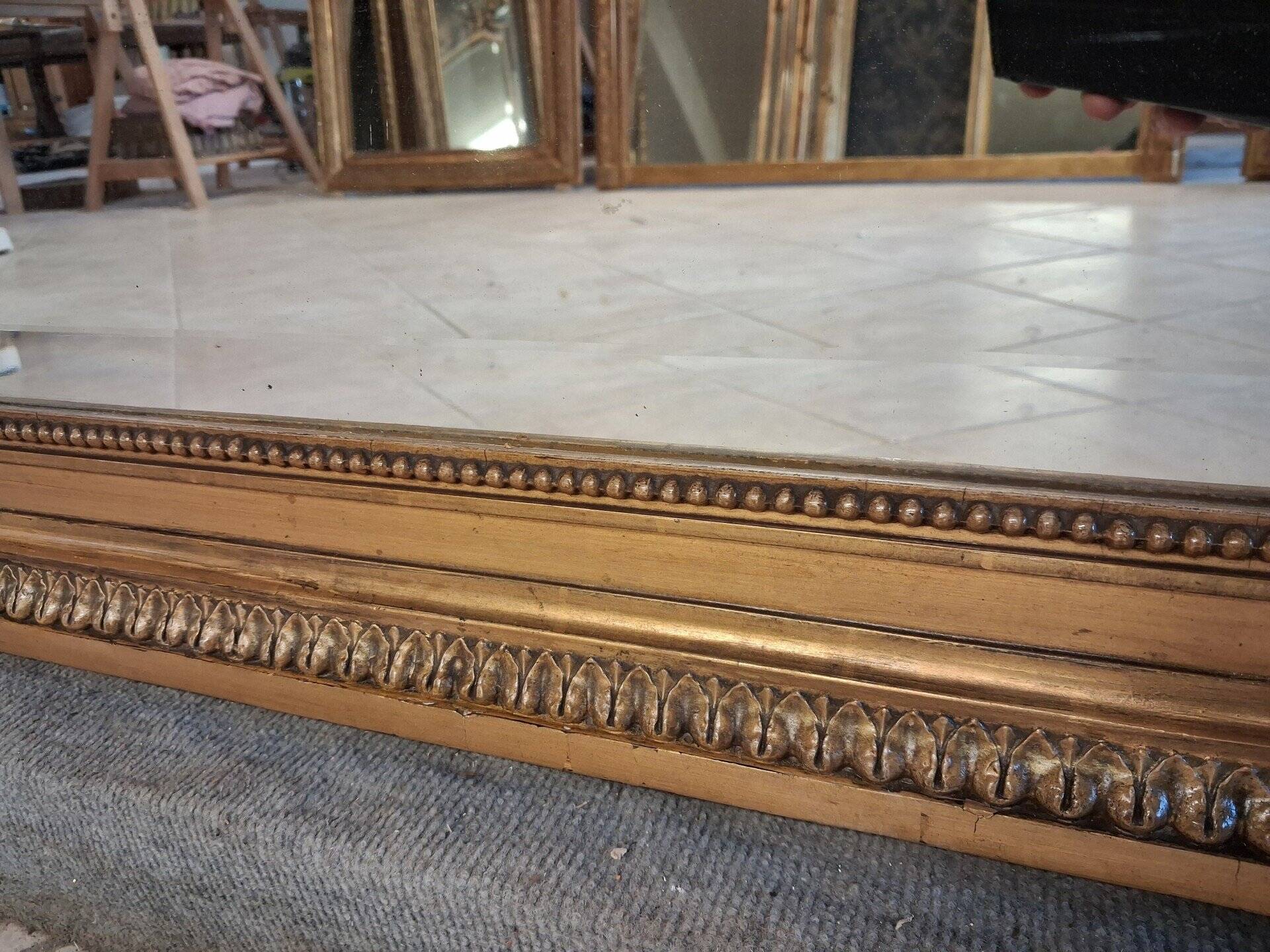 19th century mirror 167 x 101