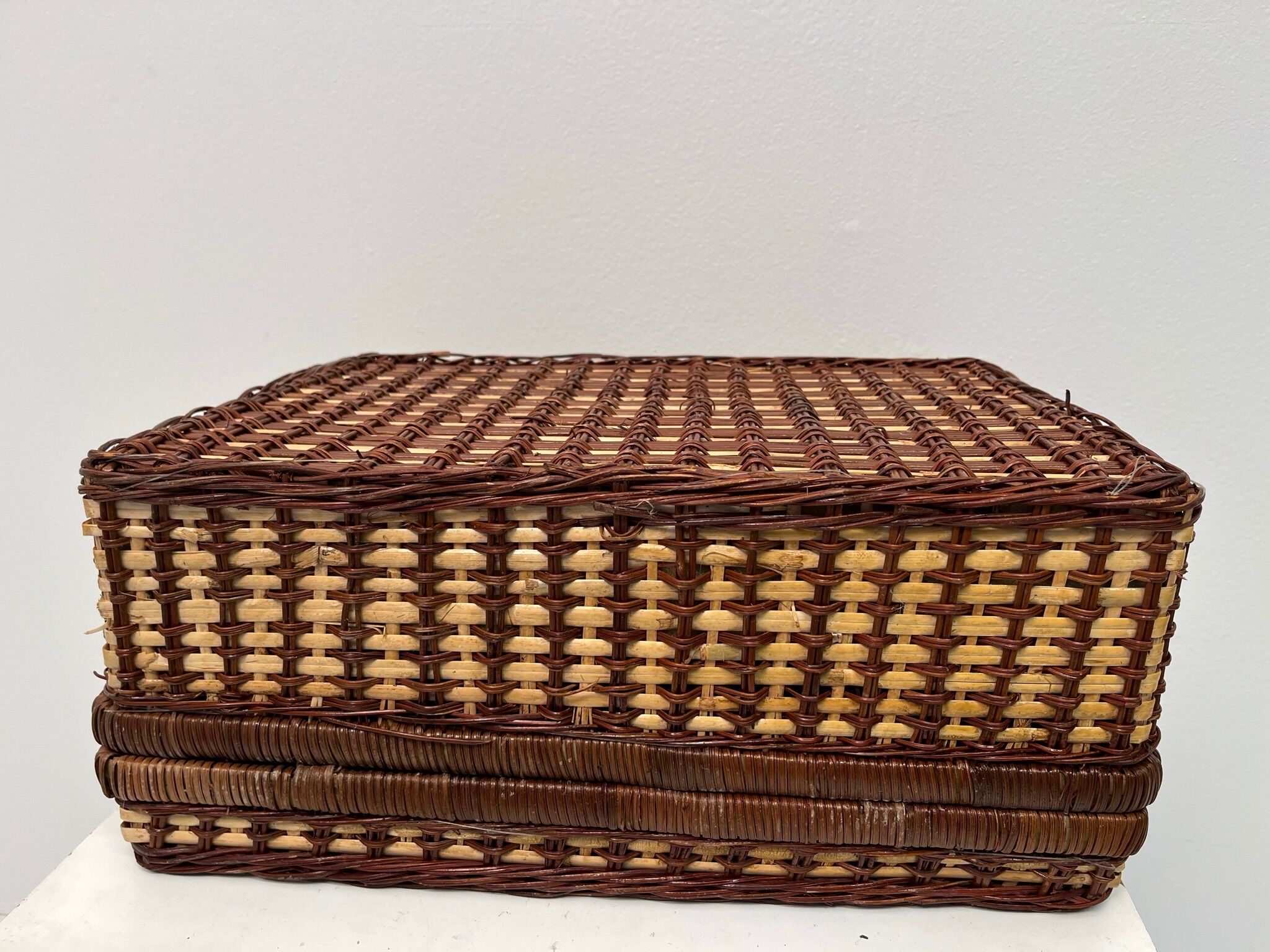 Vintage picnic suitcase