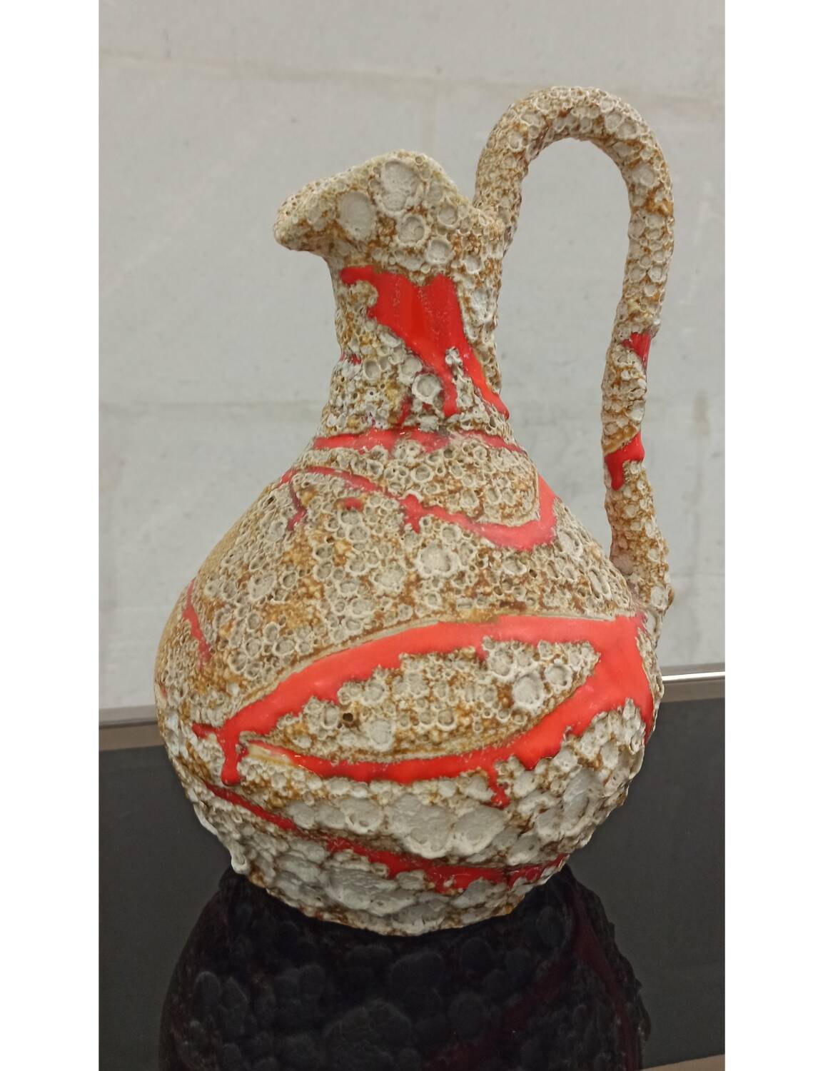 Ceramic vase from Vallauris, 70's