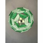 Modern Green Petals Murano-Style Glass Chandelier
