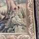 Aubusson tapestry late 19th century, landscape-greenery-castle, wool and silk