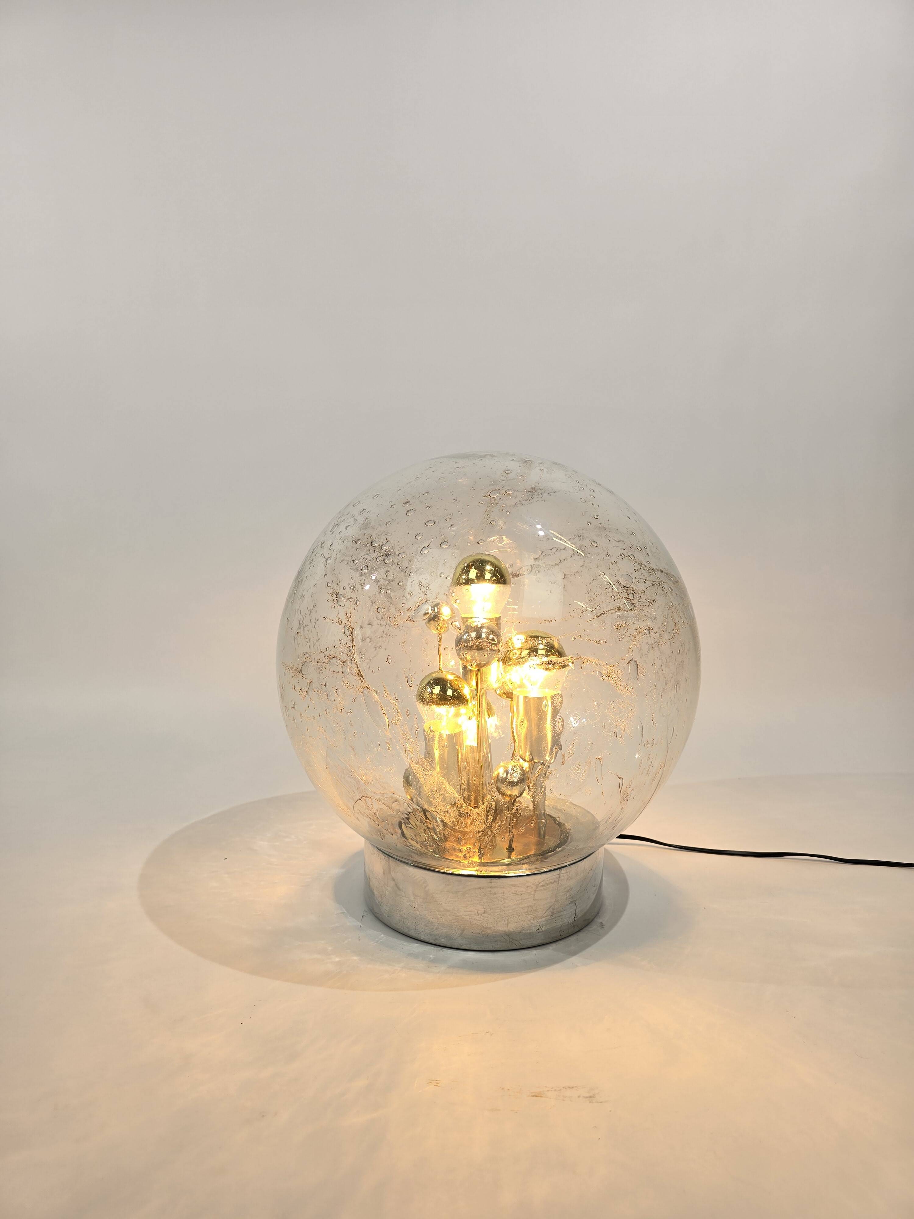 Doria Leuchten sputnik Ice Glass table lamp